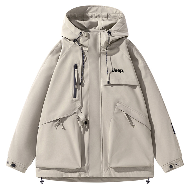 

Jeep Городская куртка для улицы унисекс, Fleece-Lined-Beige Apricot