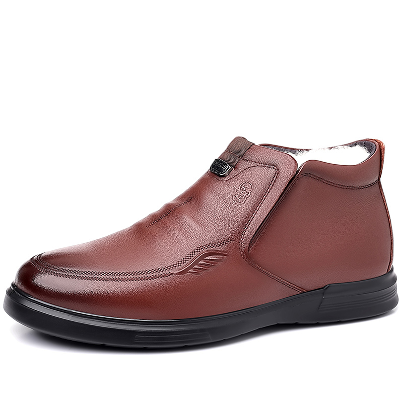 

LAORENTOU Мужские повседневные кроссовки Mid Top с подкладкой из коричневого флиса, цвет Brown Fleece-Lined