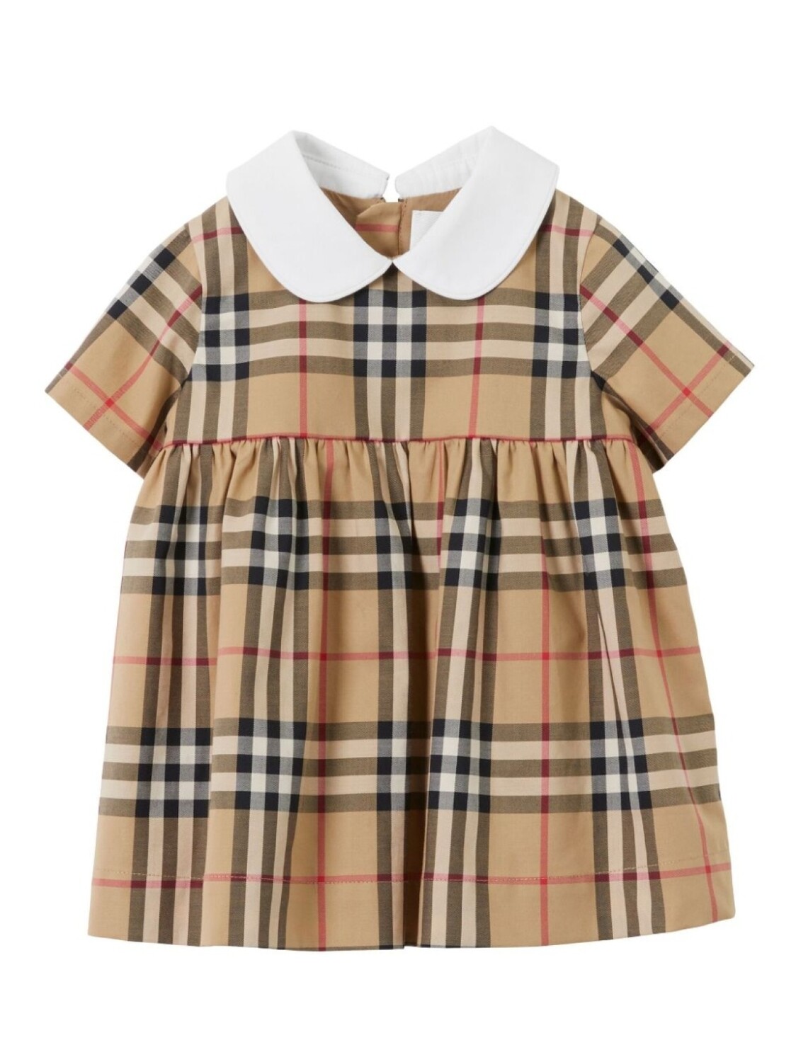 

Burberry Kids платье в клетку, нейтральный цвет