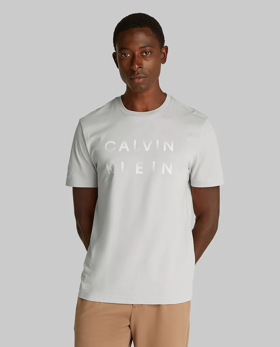 

Футболка мужская с логотипом Calvin Klein, светло-серый