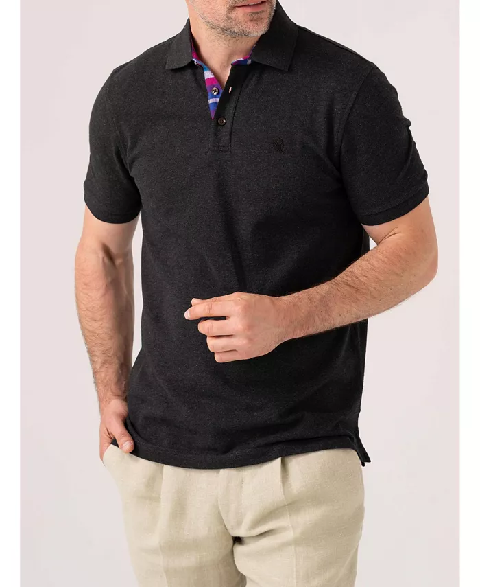 

Мужская короткая пике поло из хлопка Koy Clothing, серый