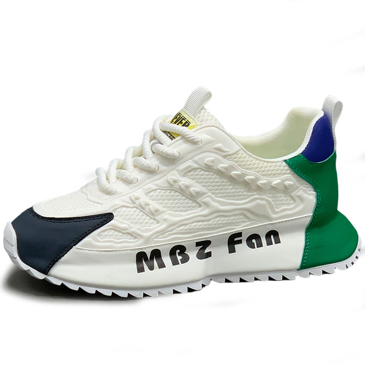 

SENJIALUO Износостойкие легкие дышащие нескользящие мужские кроссовки-платформы низкие бело-зеленые [сетчатые дышащие], цвет White Green[Mesh Breathable]
