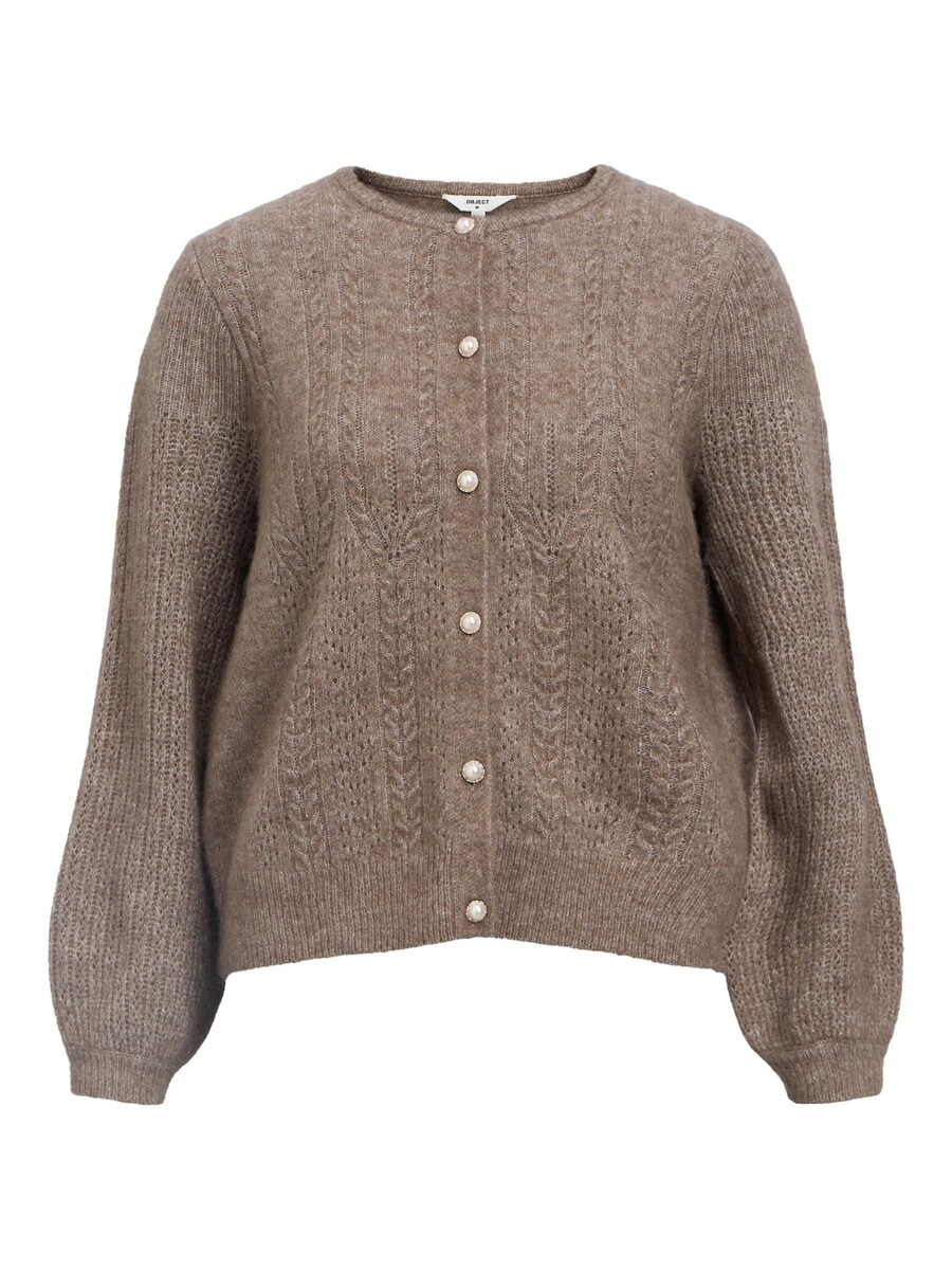 

Вязаный кардиган OBJECT, цвет Muddy colored