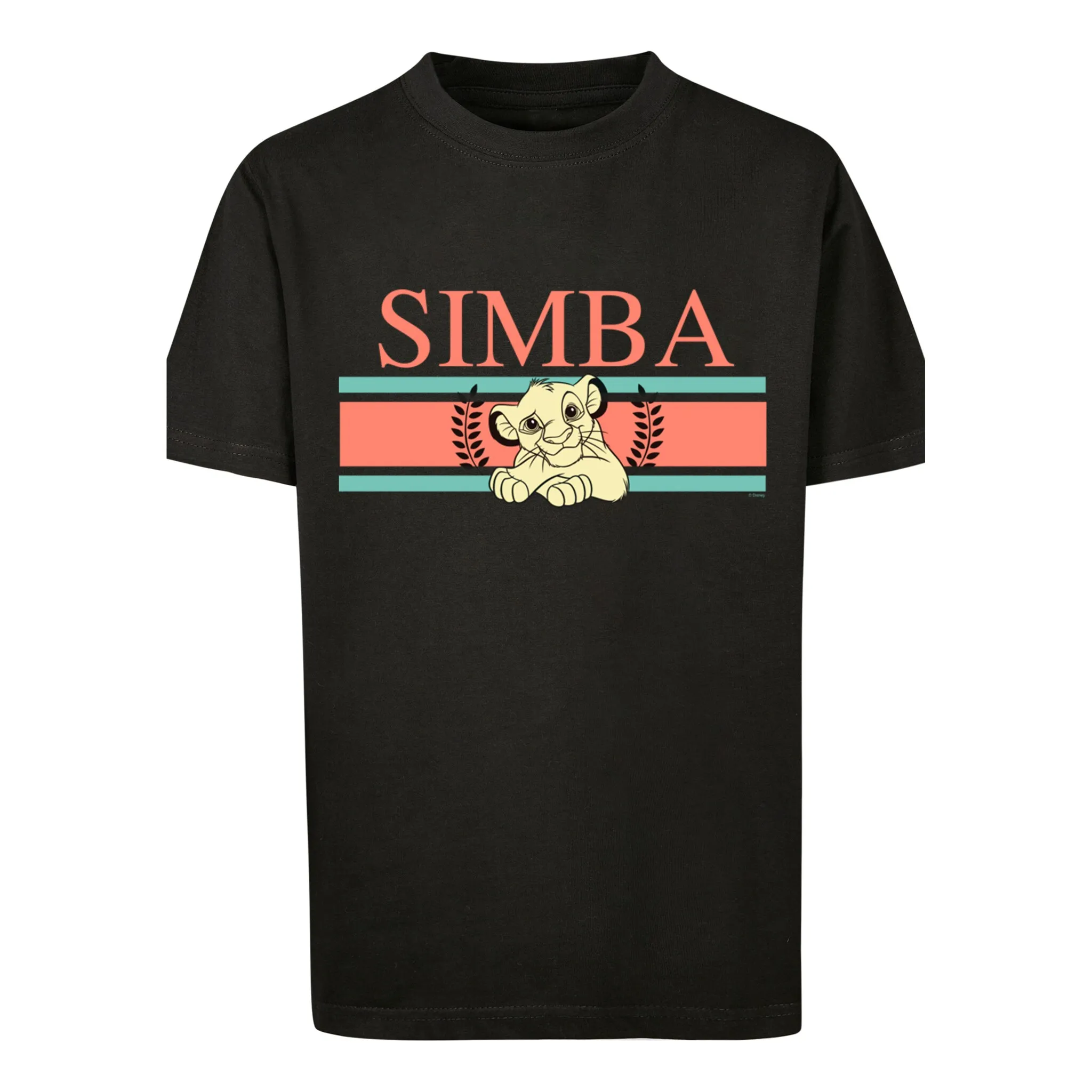 

F4NT4STIC Футболка «Disney King Lion Simba Stripes», принт, черный