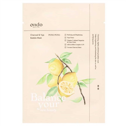 

Маска-пузырьки Ondo Charcoal & Yuja 25 г Ondo Beauty