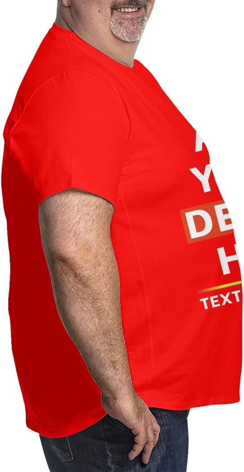 Футболка Generic Custom Big Size, персонализированная с изображением, текстом или логотипом — фото 4