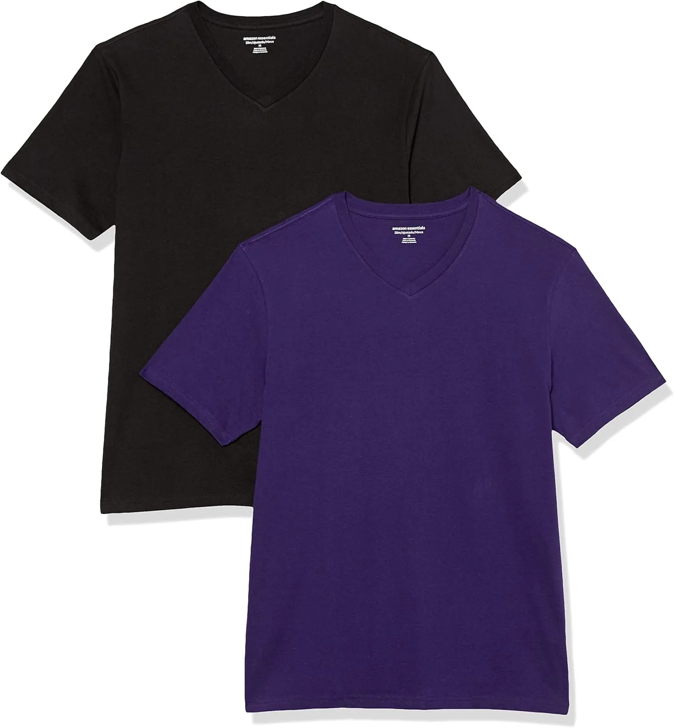 

Футболка Amazon Essentials мужская V-образный вырез, 2 шт