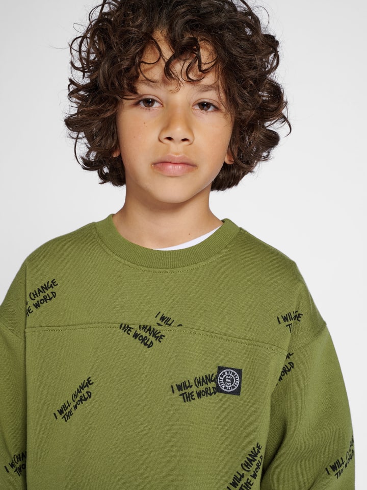 Толстовка Sometime Soon Sweatshirt Stsmilos Kinder, цвет OLIVE BRANCH — фото 4