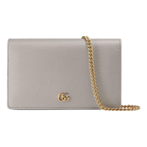 

Сумка gg marmont mini chain bag 'light grey' Gucci, серый