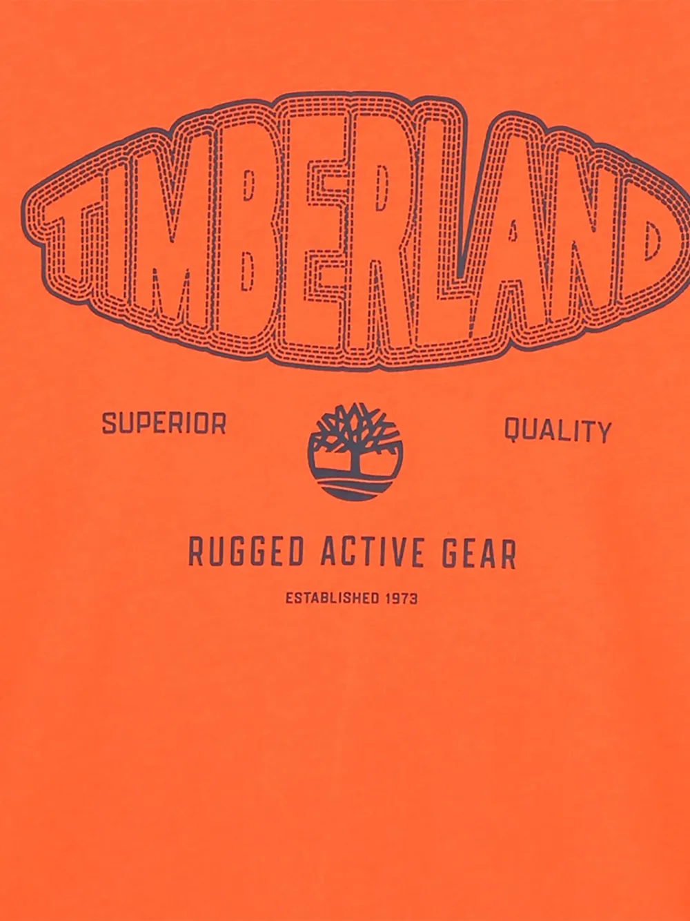 Футболка с длинными рукавами и принтом логотипа Timberland Kids, оранжевый — фото 3