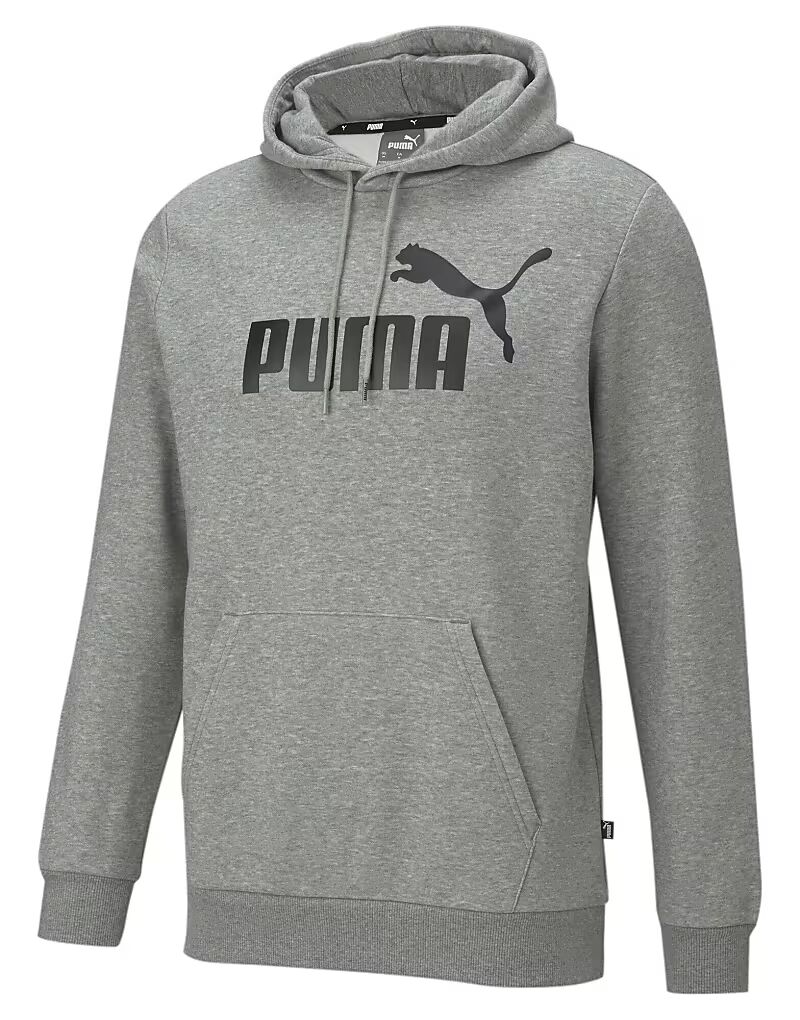 

Толстовка Puma Essentials с большим логотипом, средне-серый меланжевый цвет
