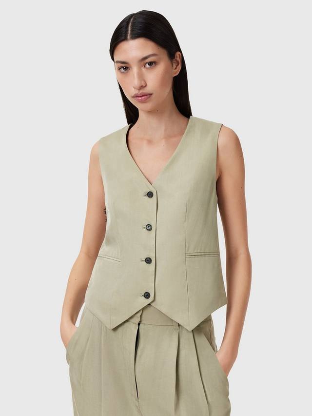 

Жилет от эйвери AllSaints, цвет Sage Green