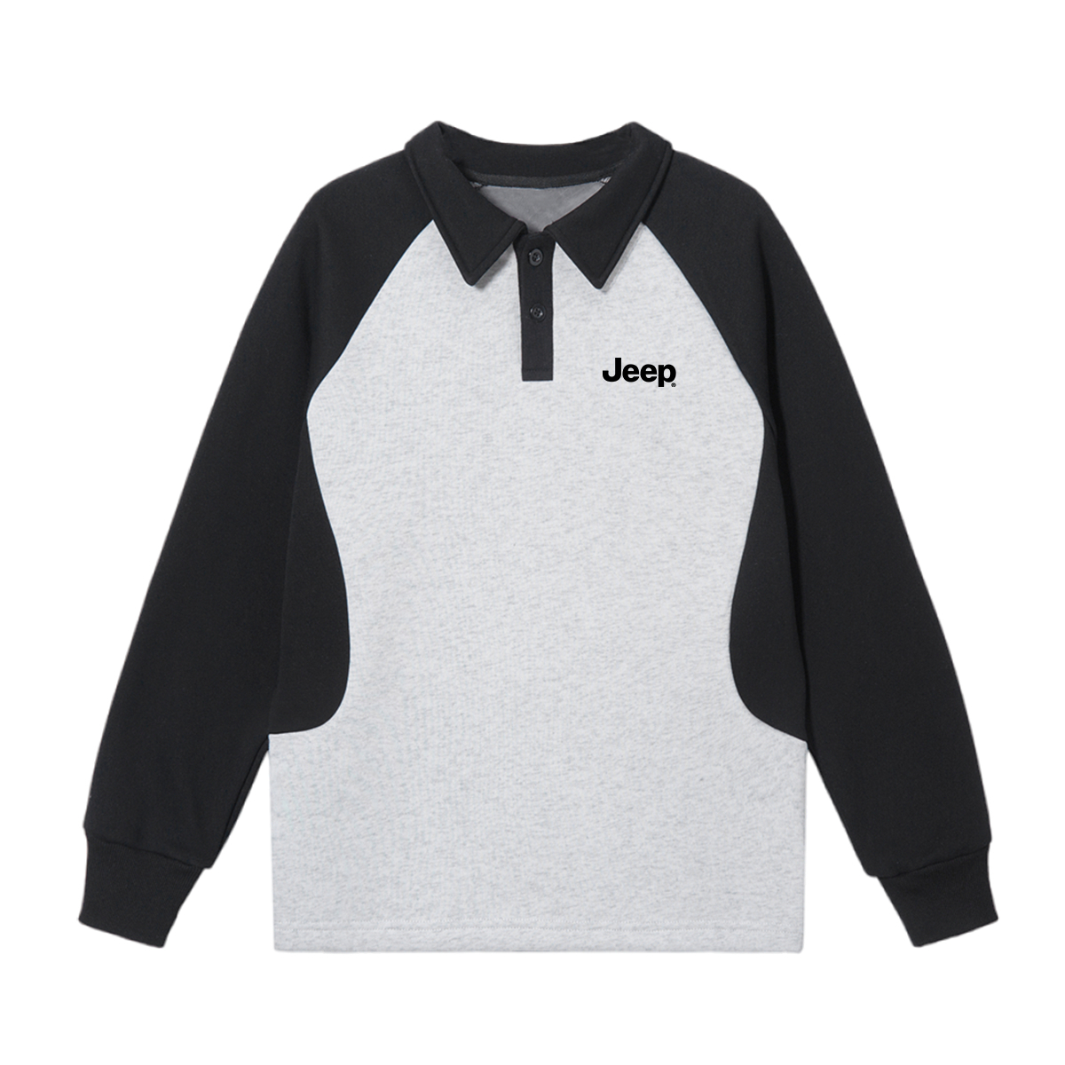 

Толстовка с лацканами для младших школьников Jeep, heather серый