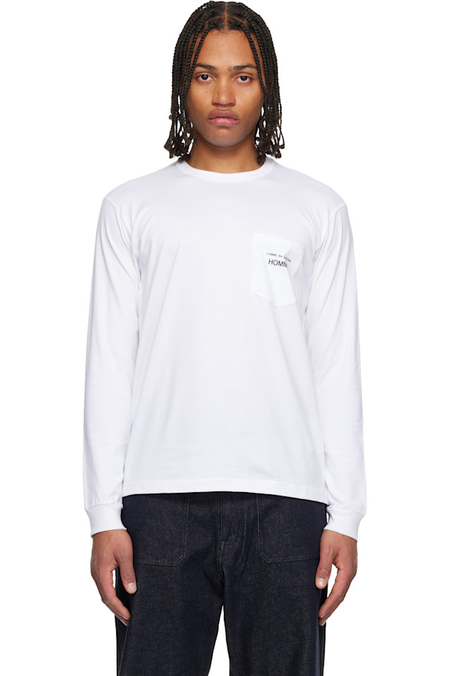 

Comme Des Garçons Homme Футболка из хлопкового трикотажа с принтом