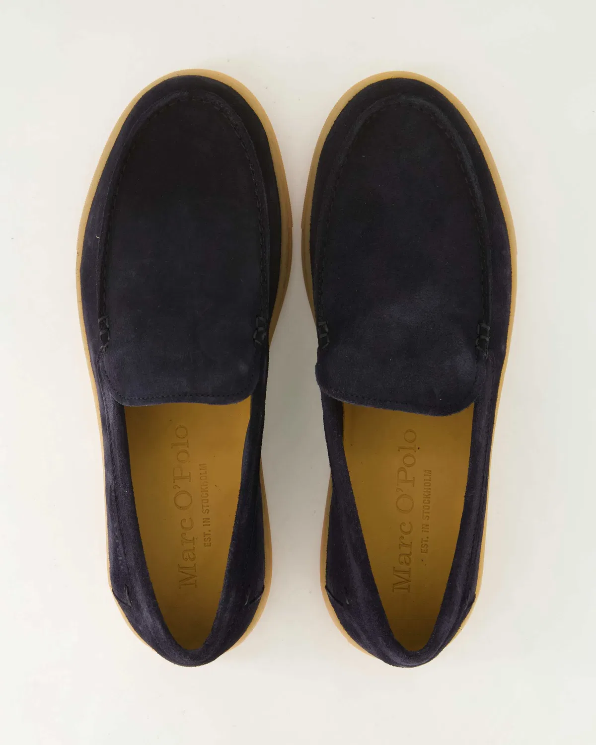 Слипперы из велюра Marc O'Polo Shoes, синий — фото 4