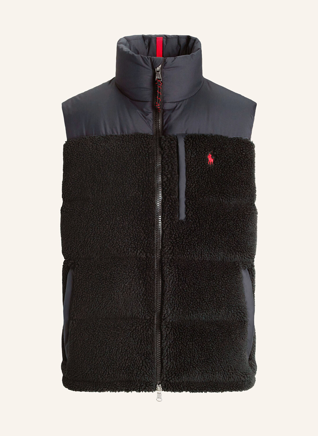 

Пуховик с плюшевым мехом POLO RALPH LAUREN, черный