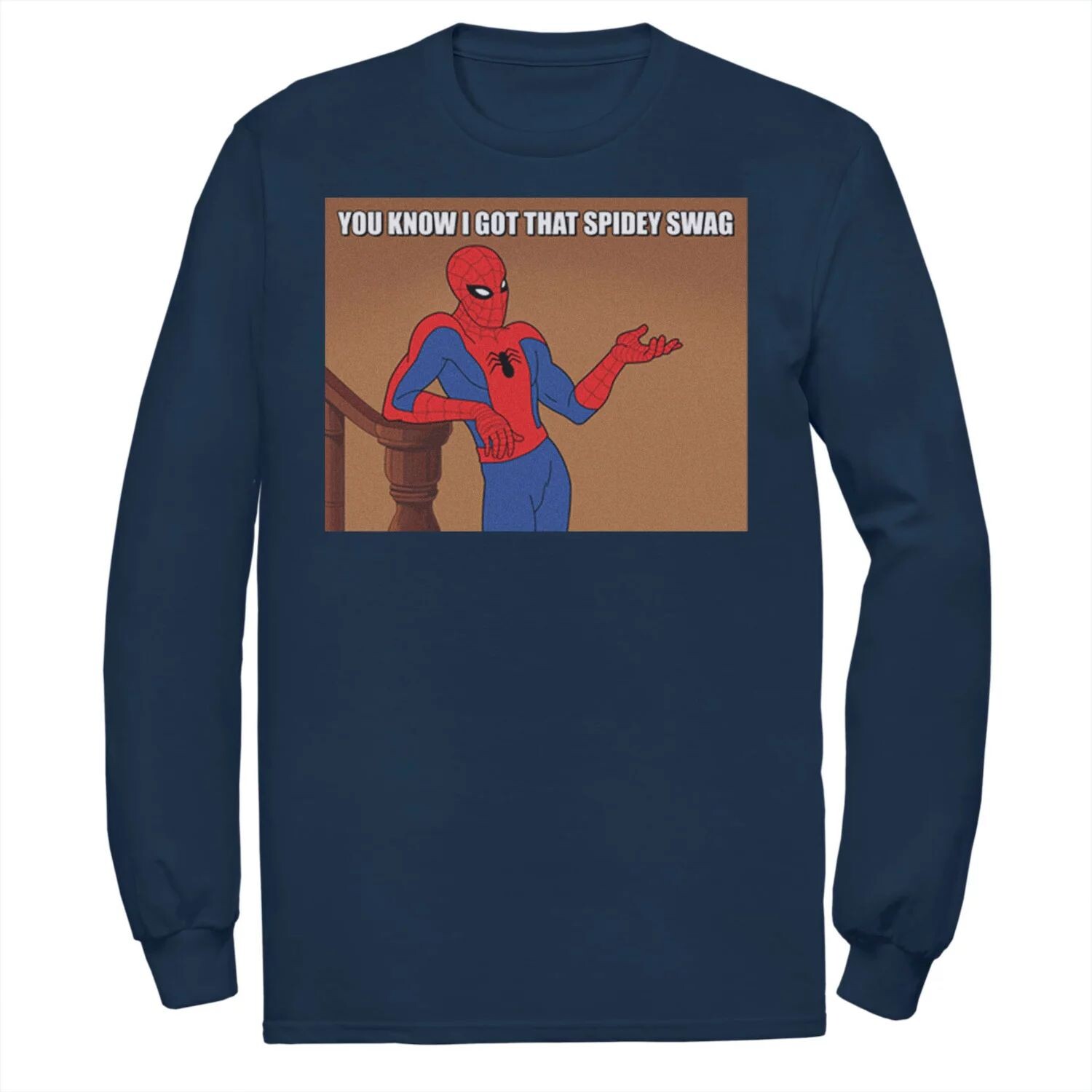 

Мужская винтажная футболка «Человек-паук You Know I Got That Spidey Swag» Marvel