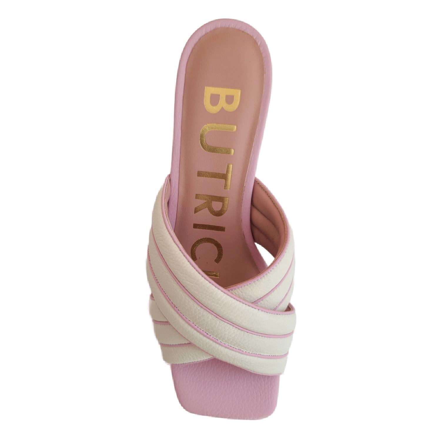 Женские босоножки Giulia на каблуке в розовом цвете BUTRICH — фото 3