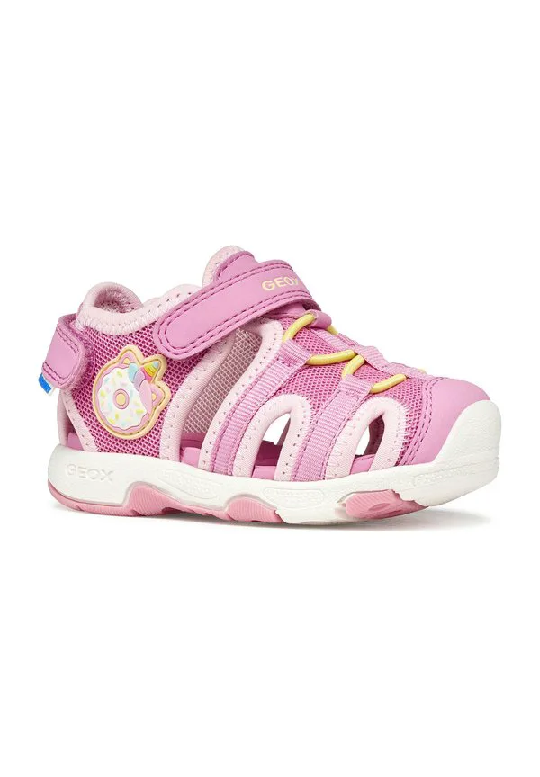Многофункциональные треккинговые сандалии Geox, Dark Pink Light Yellow — фото 2