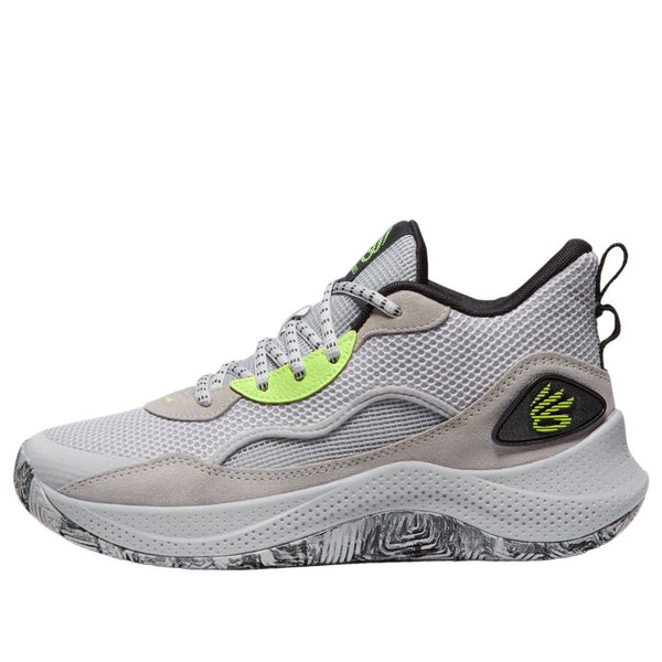 

Кроссовки curry 3z 24 suede 'halo grey black' Under Armour, серый