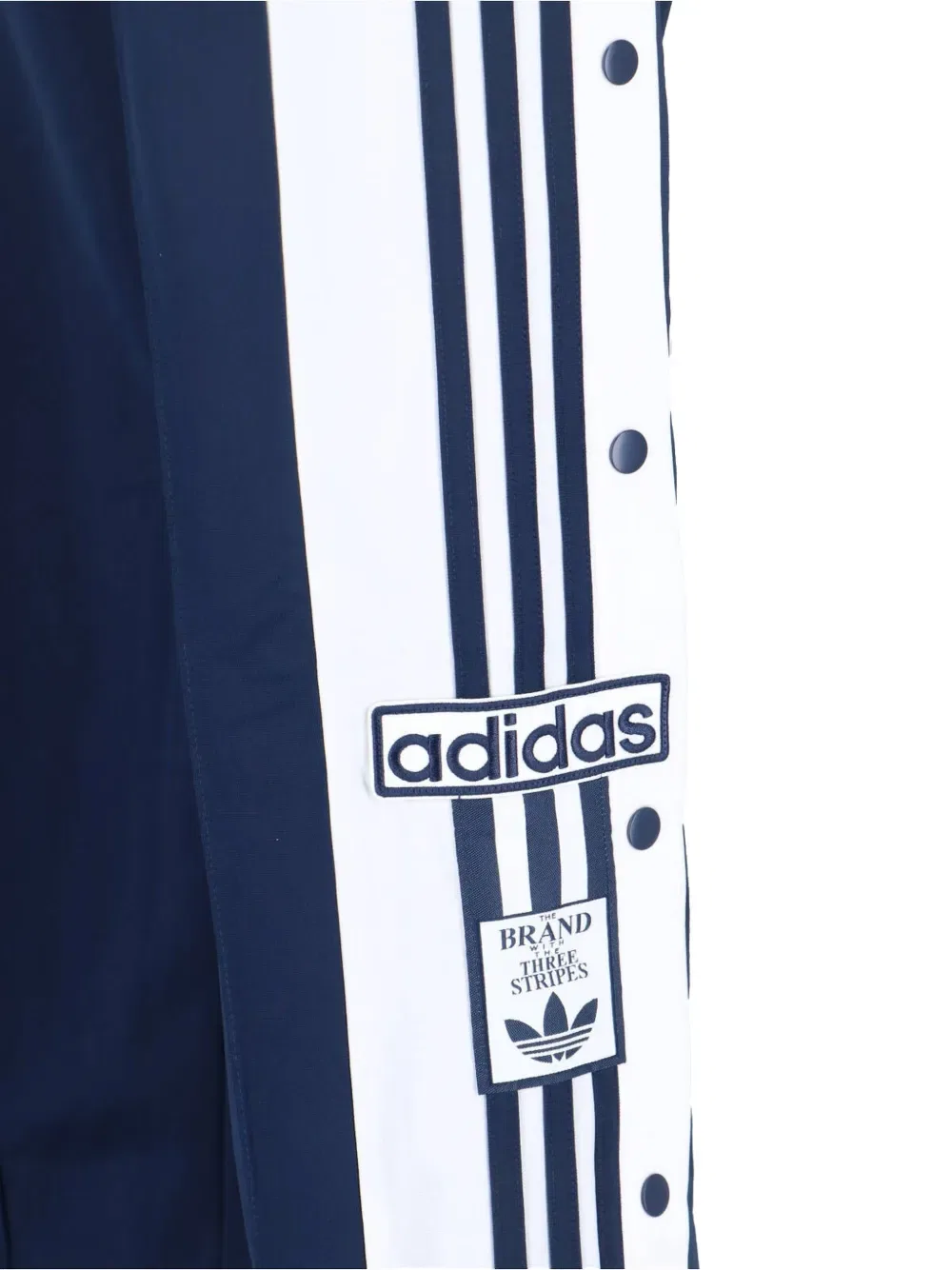 Брюки с боковой полосой и застежкой на кнопки Adidas, синий — фото 4