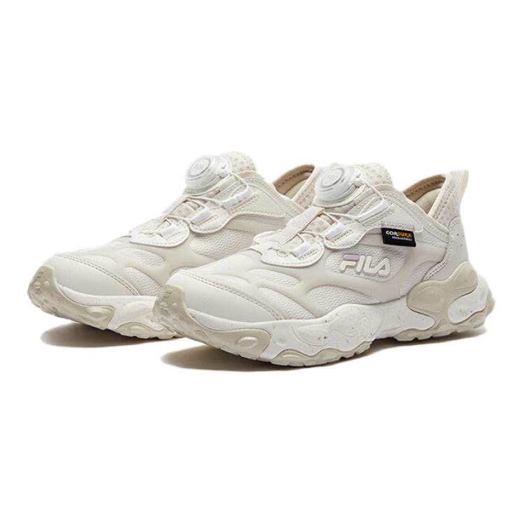 FILA KIDS Детские кроссовки для улицы с противоскользящей подошвой и износостойкой поддержкой, белые, серые, подростковые — фото 3