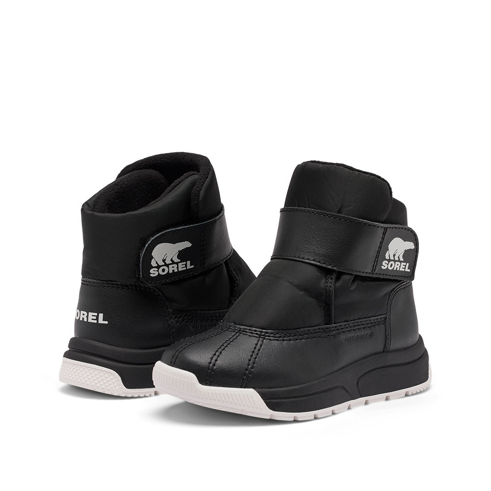 Водонепроницаемые зимние ботинки Sorel Whitney III Mid Strap (для маленьких детей), Black — фото 4