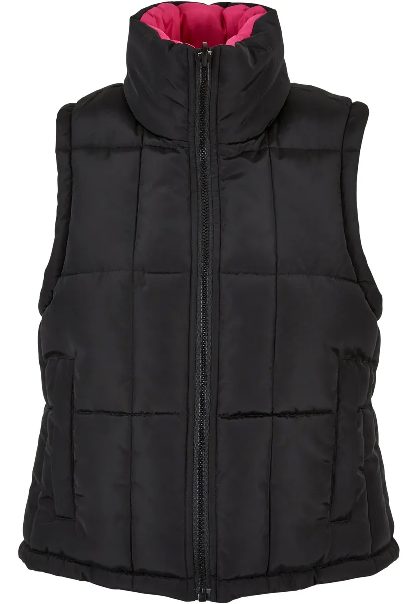 

Стеганый жилет URBAN CLASSICS " Urban Classics Ladies Reversible Cropped Puffer Vest", черный