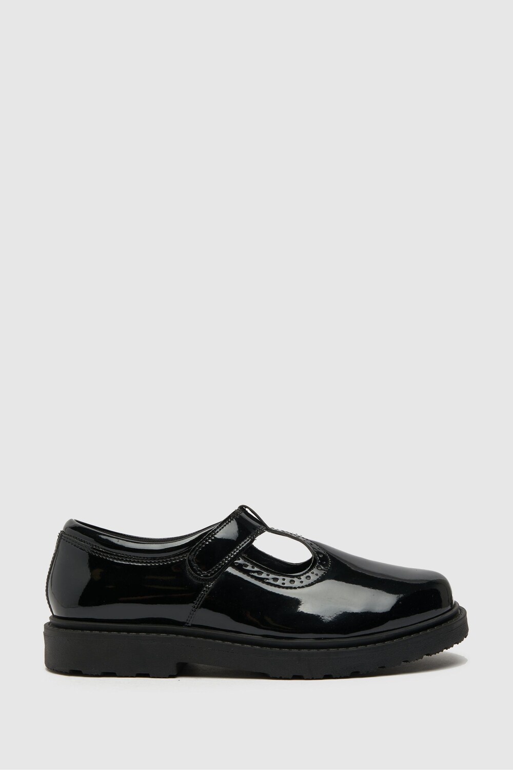 

Черные лакированные туфли с замком и Т-образным ремешком Schuh, черный