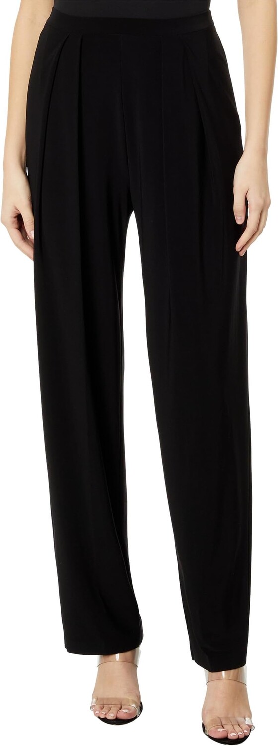 

Брюки Norma Kamali Tapered Pleated Trouser, черный