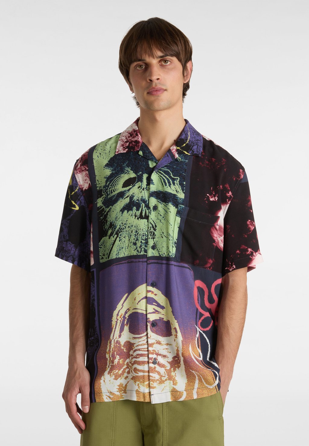 

Рубашка PROSPECT COLLAGE BUTTON UP Vans, черный