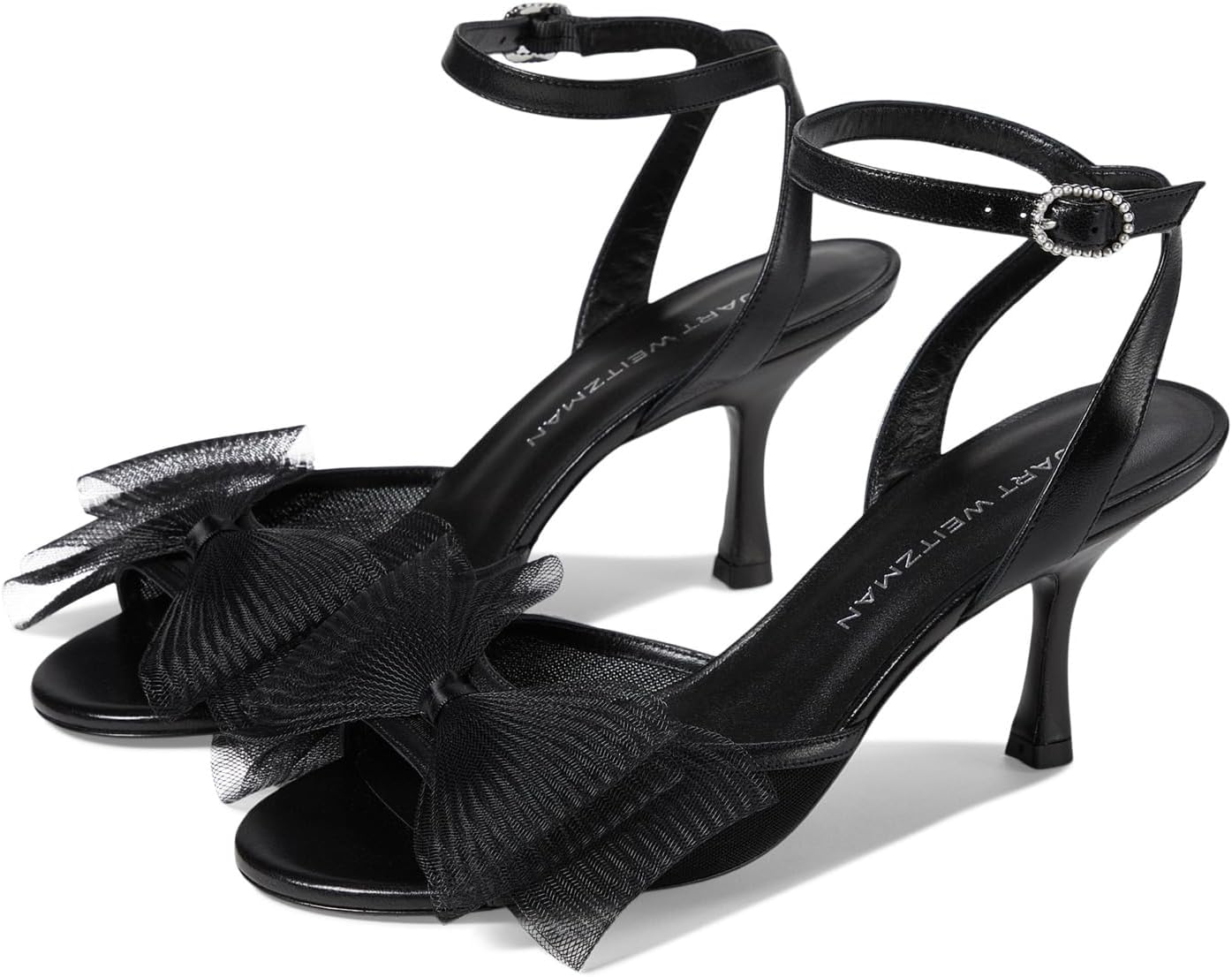 Сандалии Stuart Weitzman Blushing Bow 75 San, черный