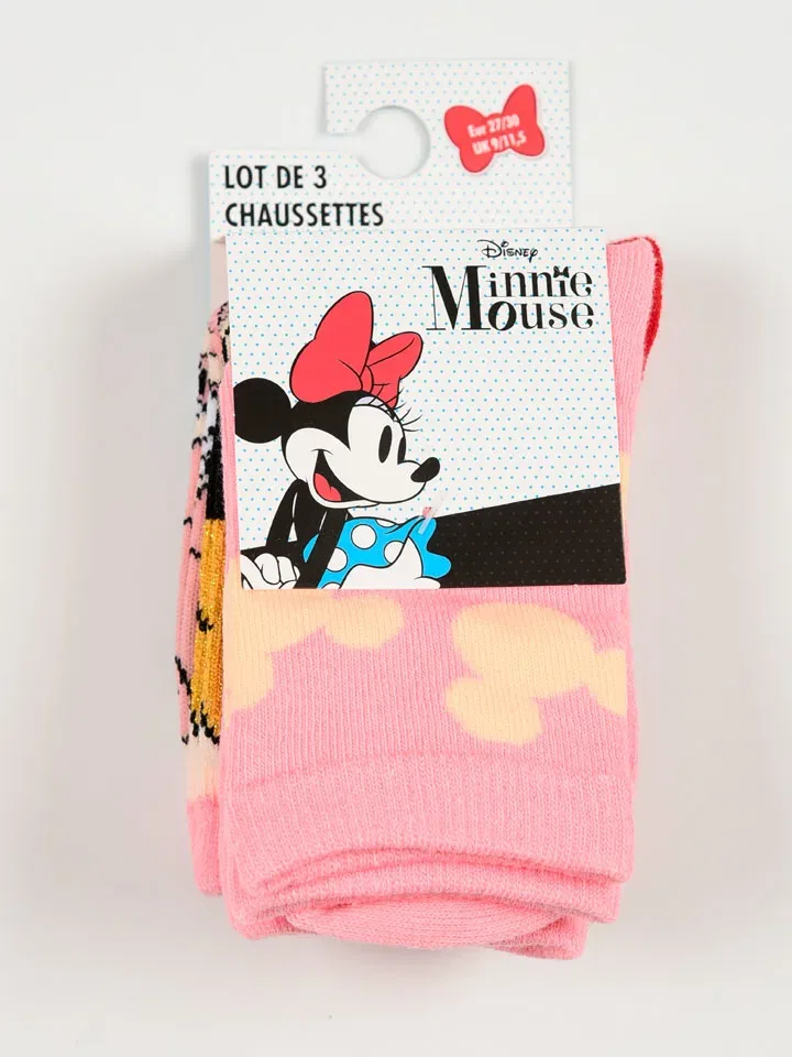 Носки Minnie, розовый/красный, Disney Minnie Mouse — фото 3