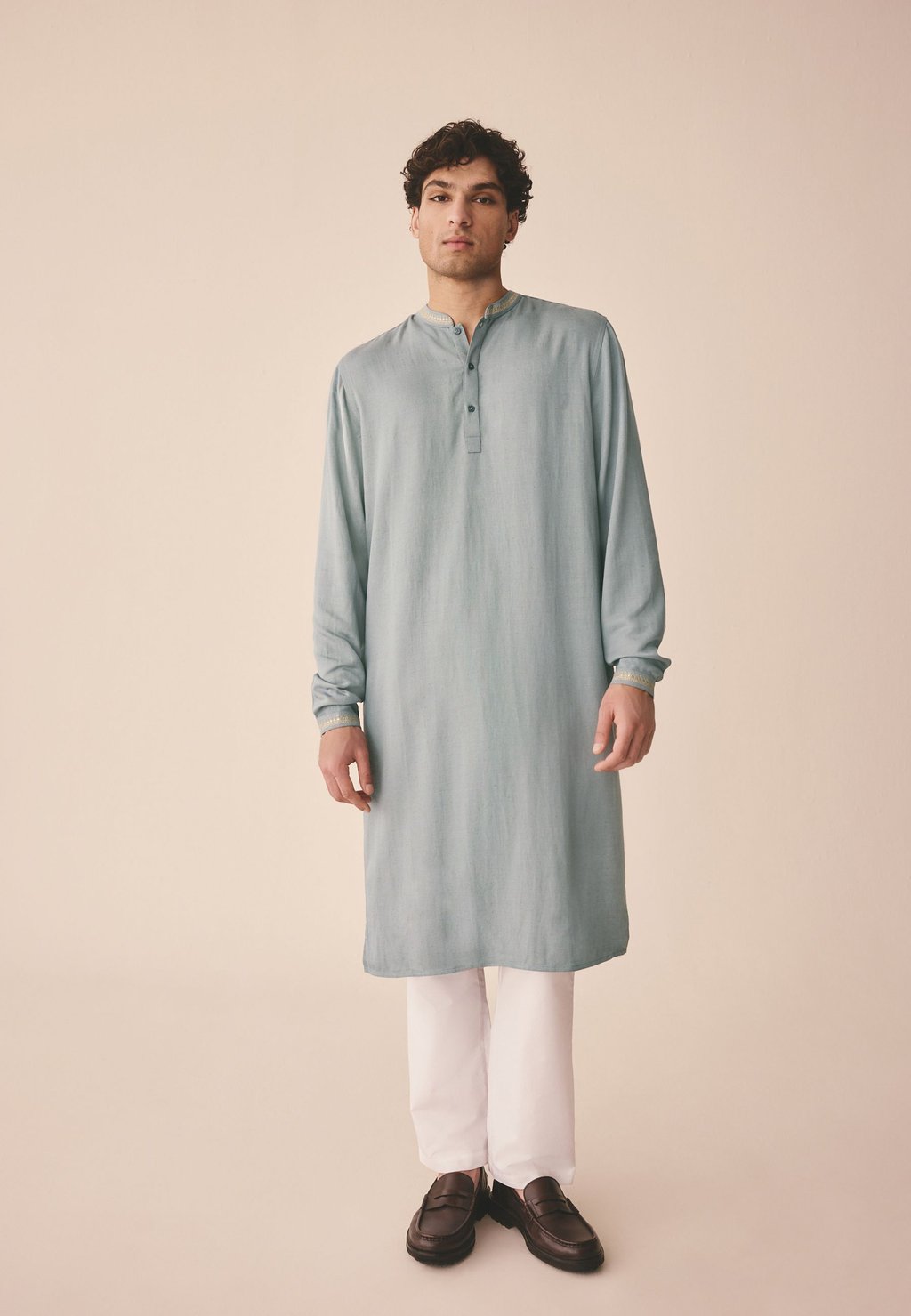 

Рубашка REGULAR FIT - LONGER LENGTH KURTA Next, синий