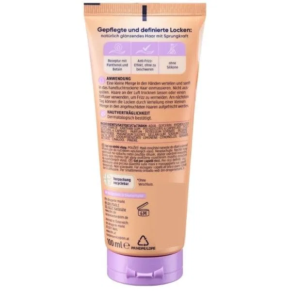 Гель для укладки кудрявых волос Balea Curls Crunch Gel, 2 x 100 мл Generisch — фото 3