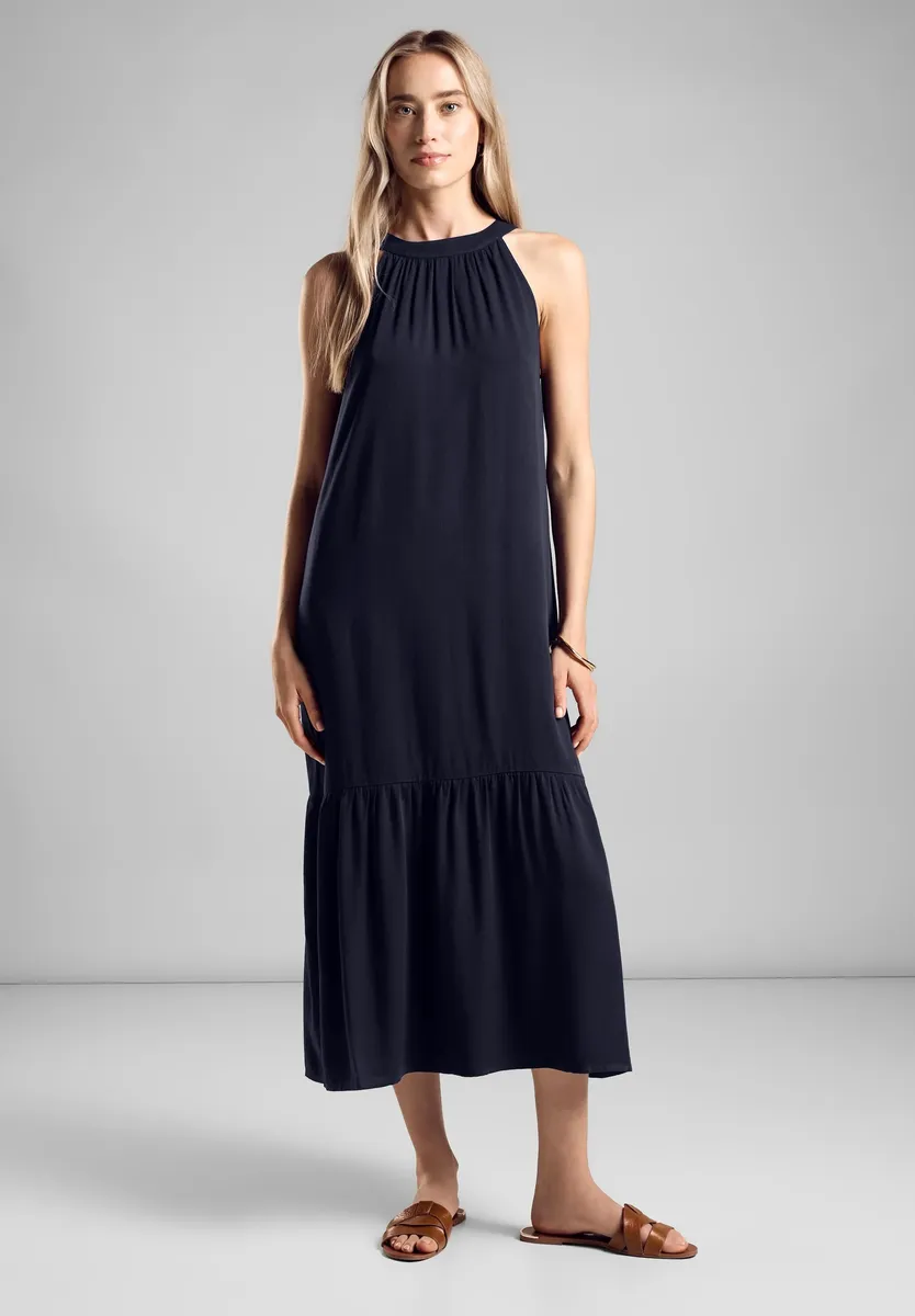 

Платье макси STREET ONE с воланом по подолу, синий