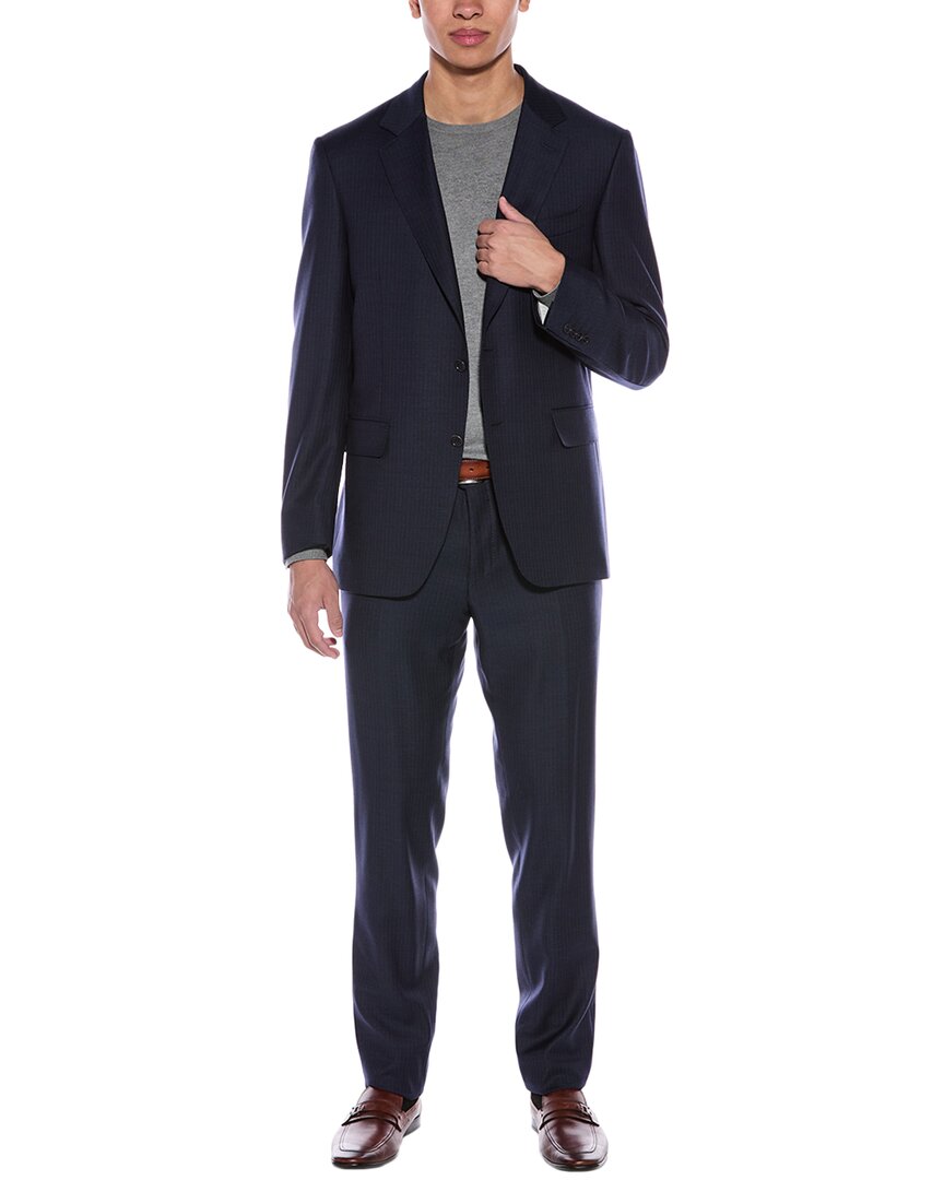 

Костюм Canali из 2-х шерстяных тканей, синий