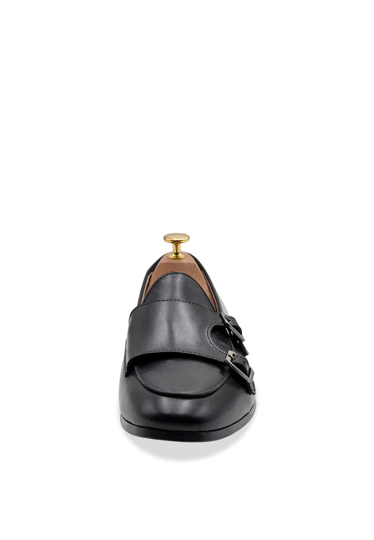 Туфли-лоферы, двойная пряжка, модель Double Monk Loafer, Tuerto, черные Arden Teal — фото 3