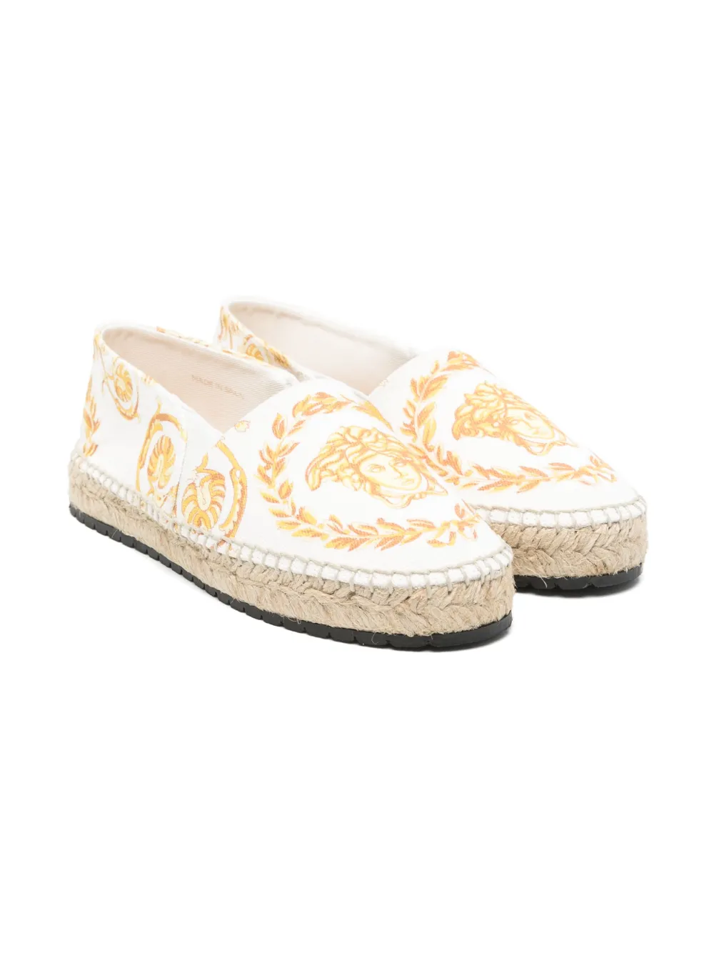 

Эспадрильи с декором Medusa Versace Kids, белый
