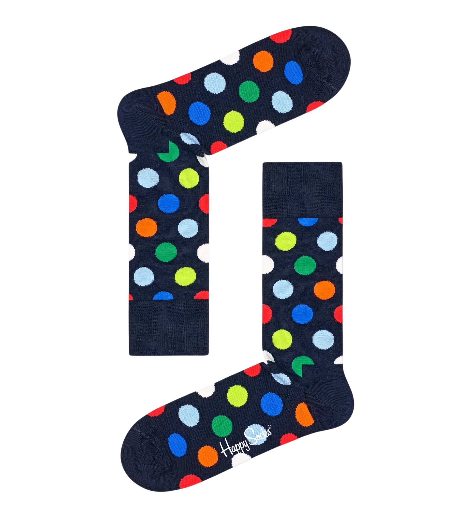 

Носки женские Happy Socks с принтом в горошек, синий