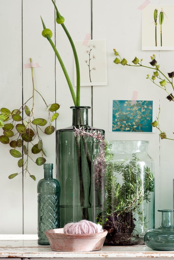 

Ваза из переработанного стекла Mica Decorations, зеленый