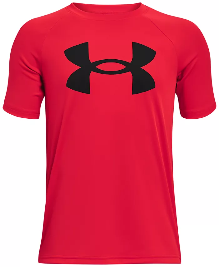 

Футболка с коротким рукавом Big Boys Tech с большим логотипом Under Armour, красный