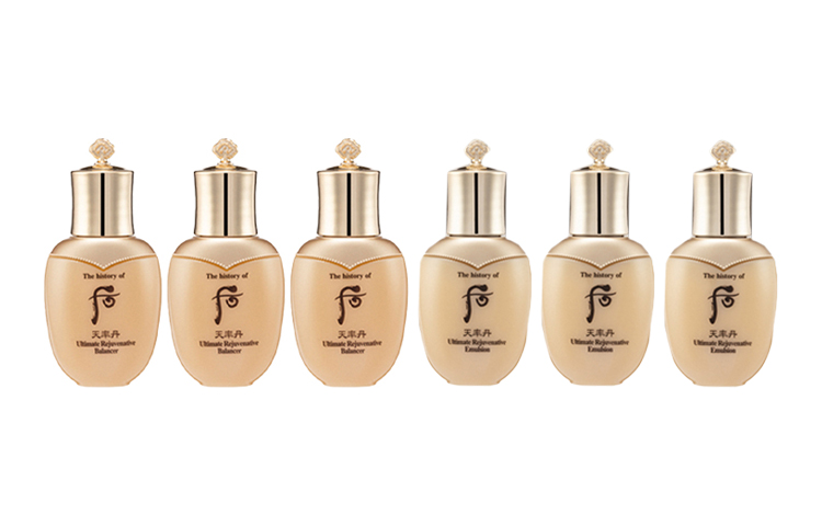 Набор The History Of Whoo — Sky Rate Dan и Rate Sample Set, питательная увлажняющая и восстанавливающая вода 25мл*3 + молочко 25мл*3 — фото 2