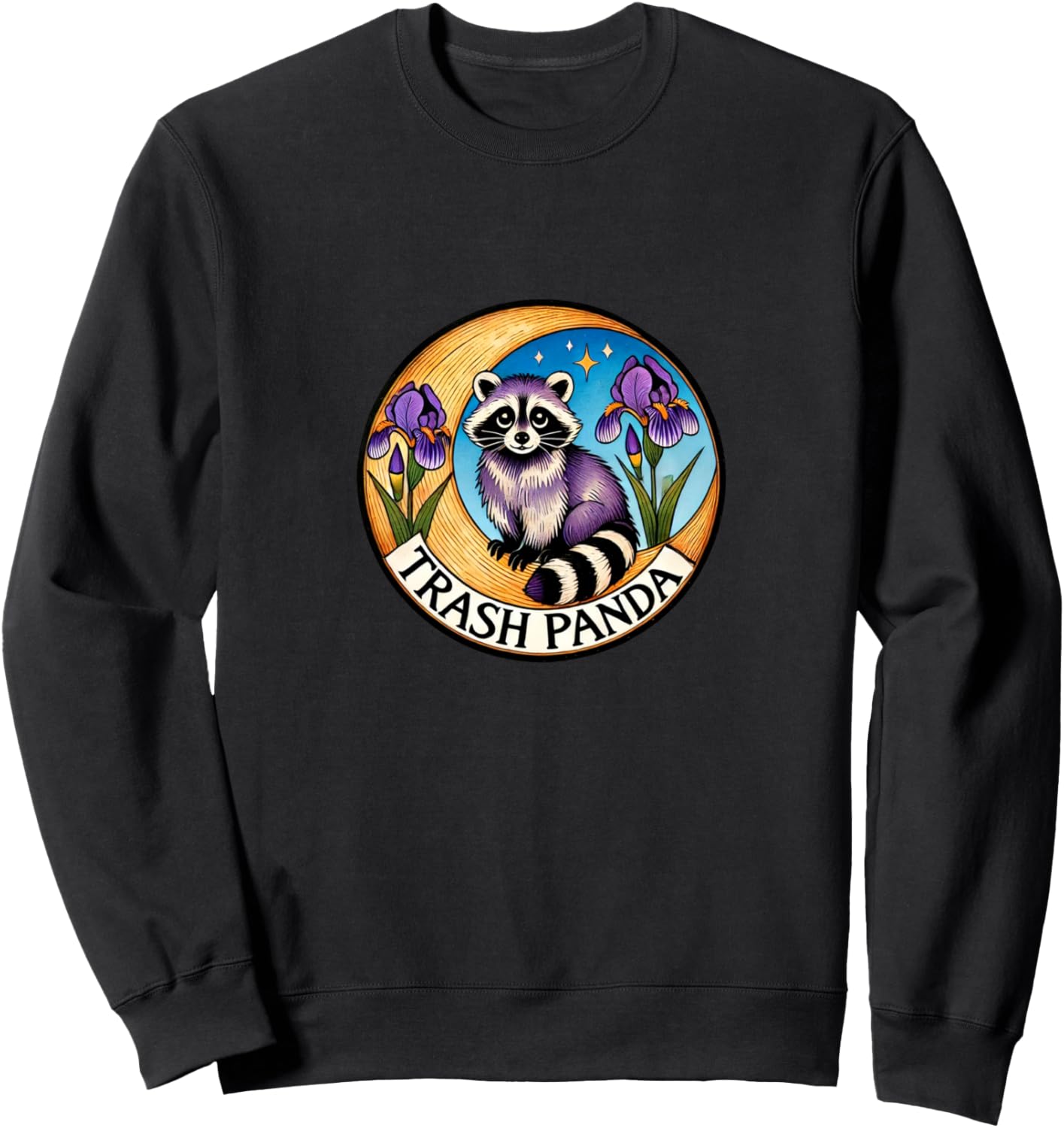 

Изображение панды-енота в мусорном ведре, забавная толстовка с енотом Raccoon Loves Bubb, черный