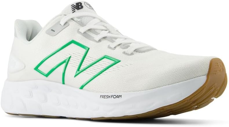 Мужские кроссовки New Balance Fresh Foam 680 V8, белый/зеленый/серый — фото 4