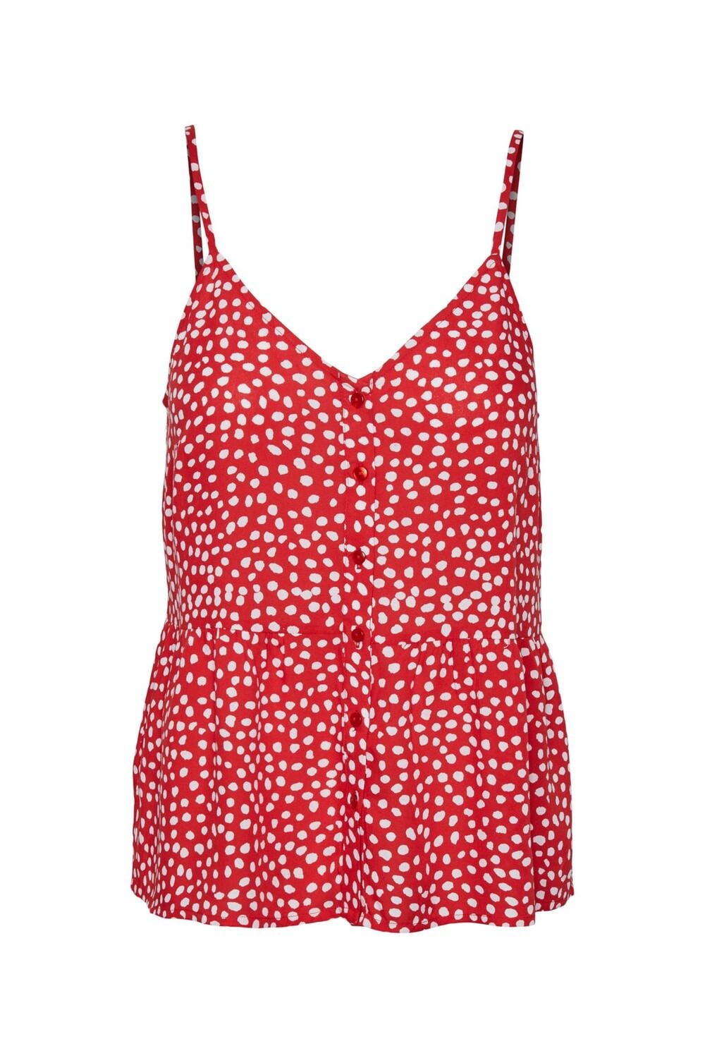 

Блузка - Красная - Классический крой PIECES, красный