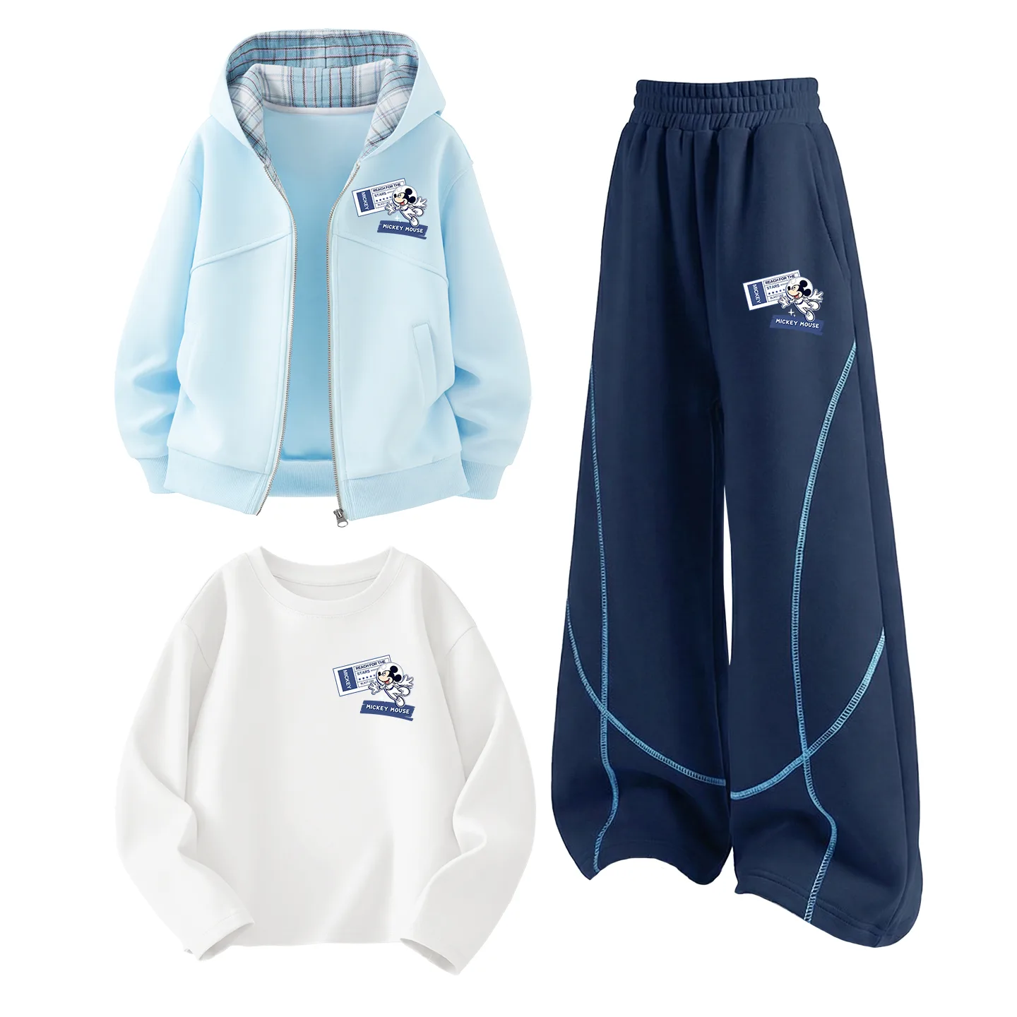 Детский спортивный комплект из 3 предметов Disney, Di Line K Pudding Blue+Di Line K Navy Blue+Di Line K White