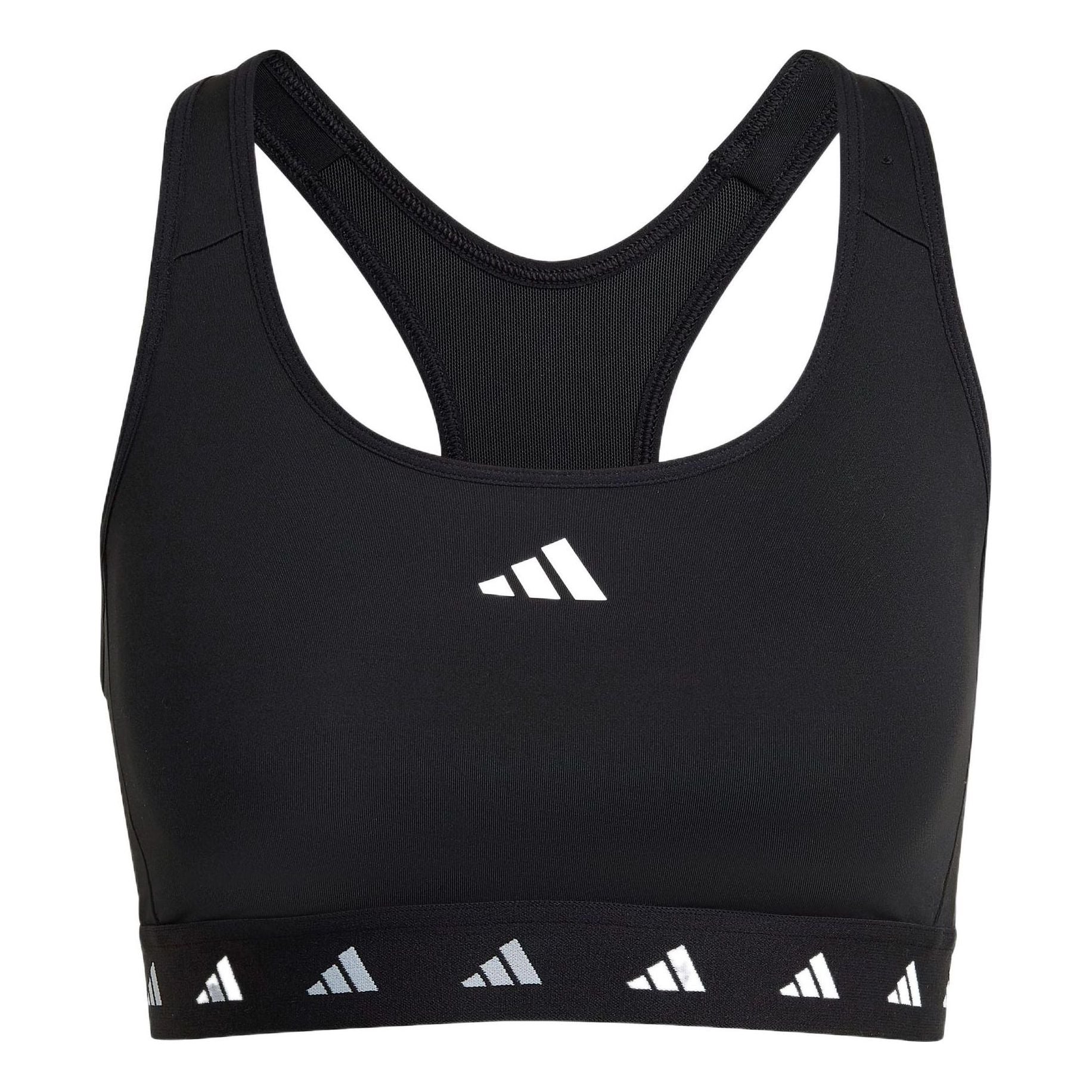 (WMNS) Бюстгальтер Adidas Powerreact Training Medium-Support Techfit Bra 'Black White'