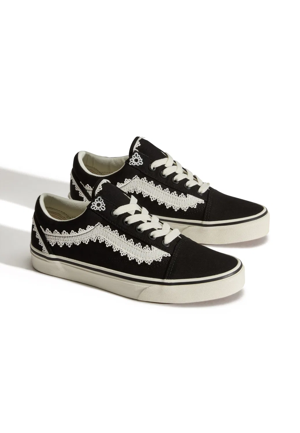 Туфли на шнуровке в стиле 'олдскул' Vans, Black — фото 4