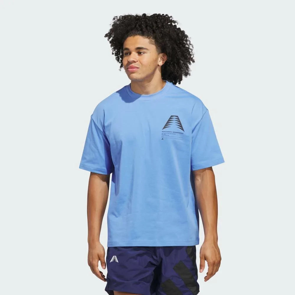 Футболка Anthony Edwards GFX Schematic Adidas, blue